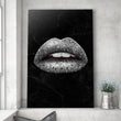 Load image into Gallery viewer, BANDANA LIPS - WHITE Canvas Wallivate