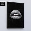 Load image into Gallery viewer, BANDANA LIPS - WHITE Canvas Wallivate