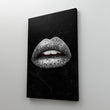 Load image into Gallery viewer, BANDANA LIPS - WHITE Canvas Wallivate
