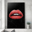 Load image into Gallery viewer, BANDANA LIPS - RED Canvas Wallivate