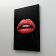 Load image into Gallery viewer, BANDANA LIPS - RED Canvas Wallivate