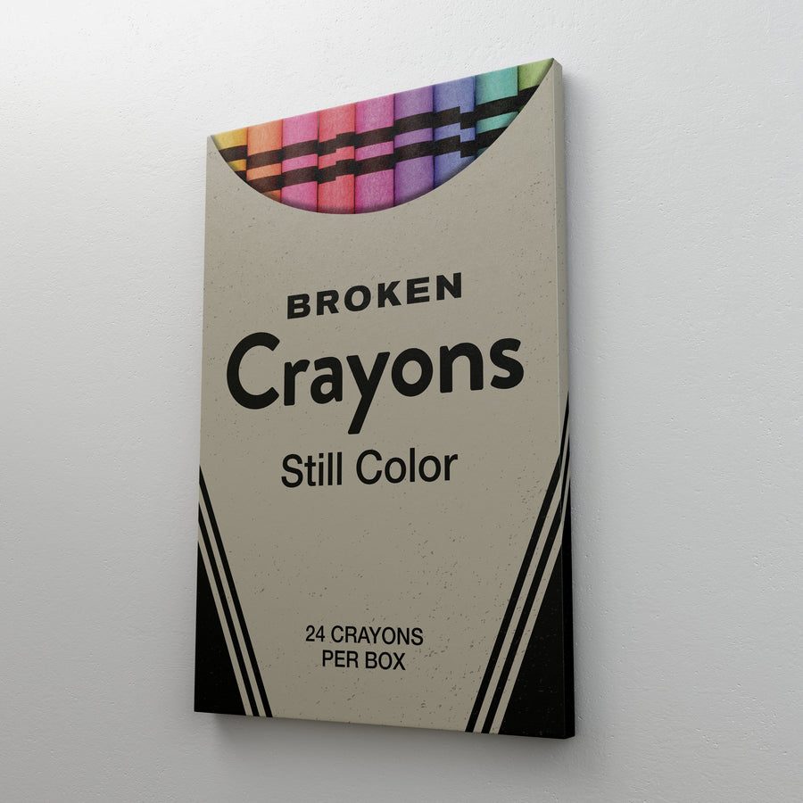BROKEN CRAYONS Canvas Wallivate 