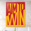 Load image into Gallery viewer, AIM TO WIN Canvas Wallivate 
