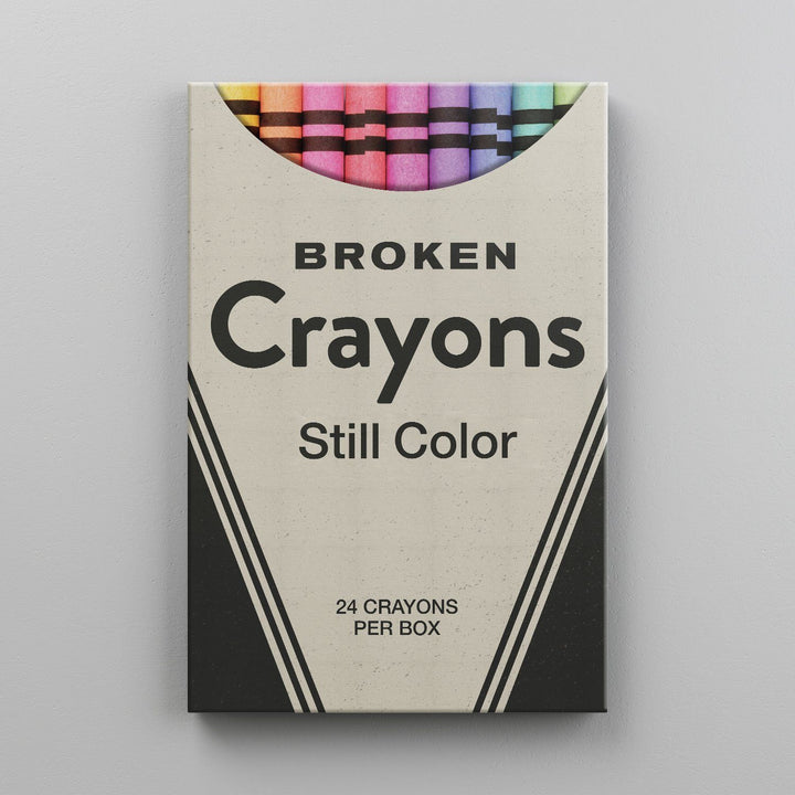 BROKEN CRAYONS Canvas Wallivate 