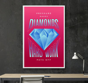 DIAMONDS Canvas Wallivate 