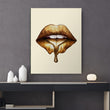 Load image into Gallery viewer, GOLD LIPS Canvas Wallivate 
