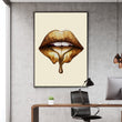 Load image into Gallery viewer, GOLD LIPS Canvas Wallivate 
