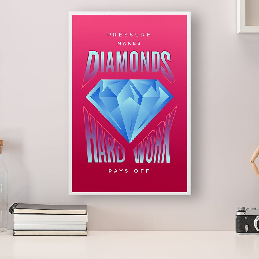 DIAMONDS Canvas Wallivate 