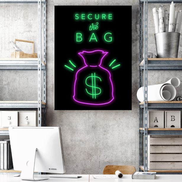SECURE THE BAG Canvas Wallivate 
