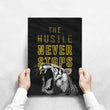 Load image into Gallery viewer, THE HUSTLE NEVER STOPS Canvas Wallivate 
