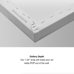 THE HUSTLE NEVER STOPS Canvas Wallivate 