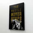 Load image into Gallery viewer, THE HUSTLE NEVER STOPS Canvas Wallivate 
