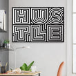 Load image into Gallery viewer, HUSTLE LINES Canvas Wallivate 

