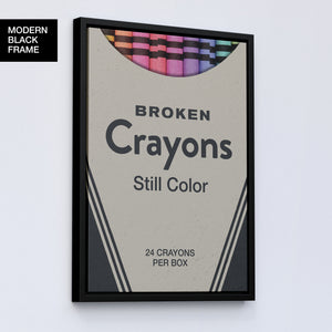 BROKEN CRAYONS Canvas Wallivate 
