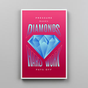 DIAMONDS Canvas Wallivate 