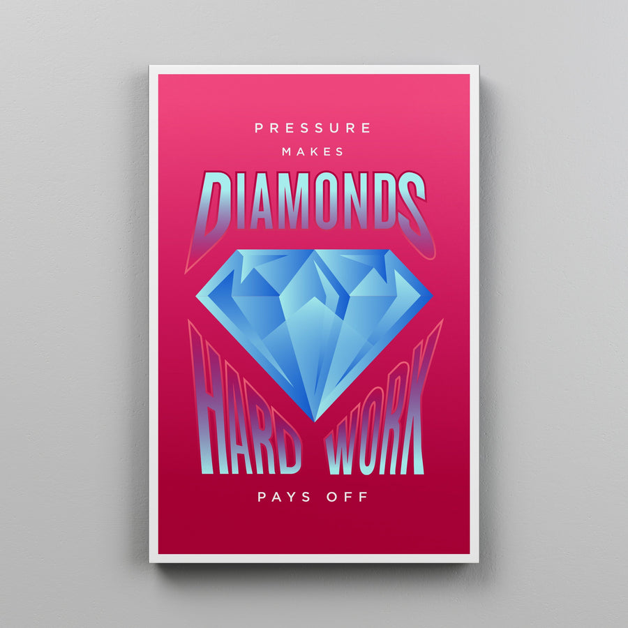 DIAMONDS Canvas Wallivate 