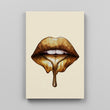 Load image into Gallery viewer, GOLD LIPS Canvas Wallivate 
