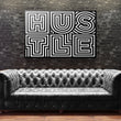 Load image into Gallery viewer, HUSTLE LINES Canvas Wallivate 
