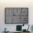 Load image into Gallery viewer, HUSTLE LINES Canvas Wallivate 
