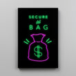Load image into Gallery viewer, SECURE THE BAG Canvas Wallivate 
