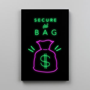 SECURE THE BAG Canvas Wallivate 